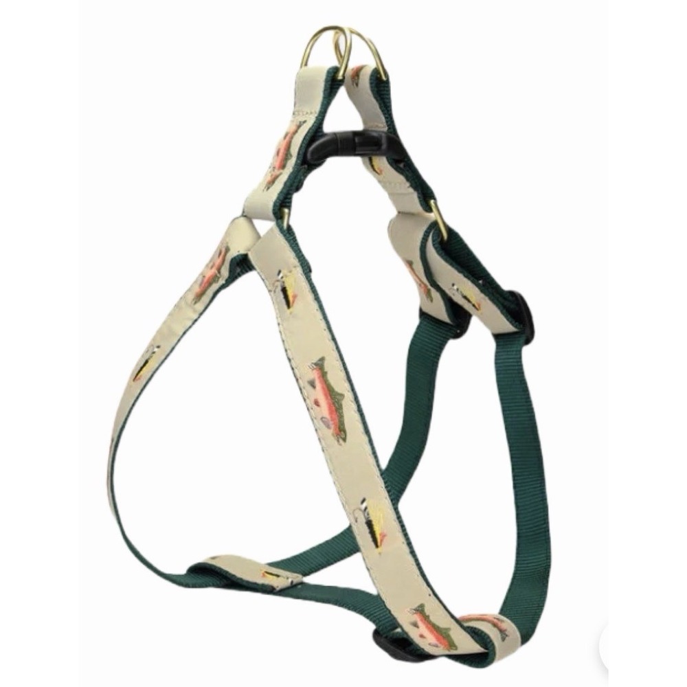 NWT Dog Harness Size XL Up Country Fly Fishing Large Breed Adjustable Fish Theme